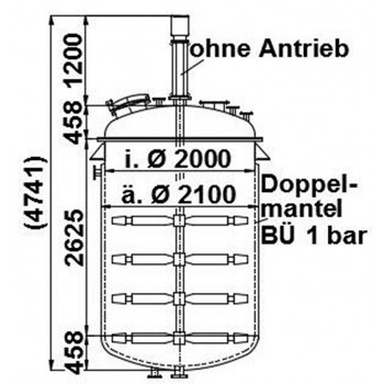 Rührwerksbehälter 10 cbm,...