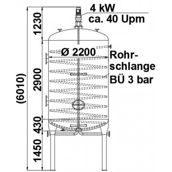 Rührwerksbehälter 13 cbm von Sielmann