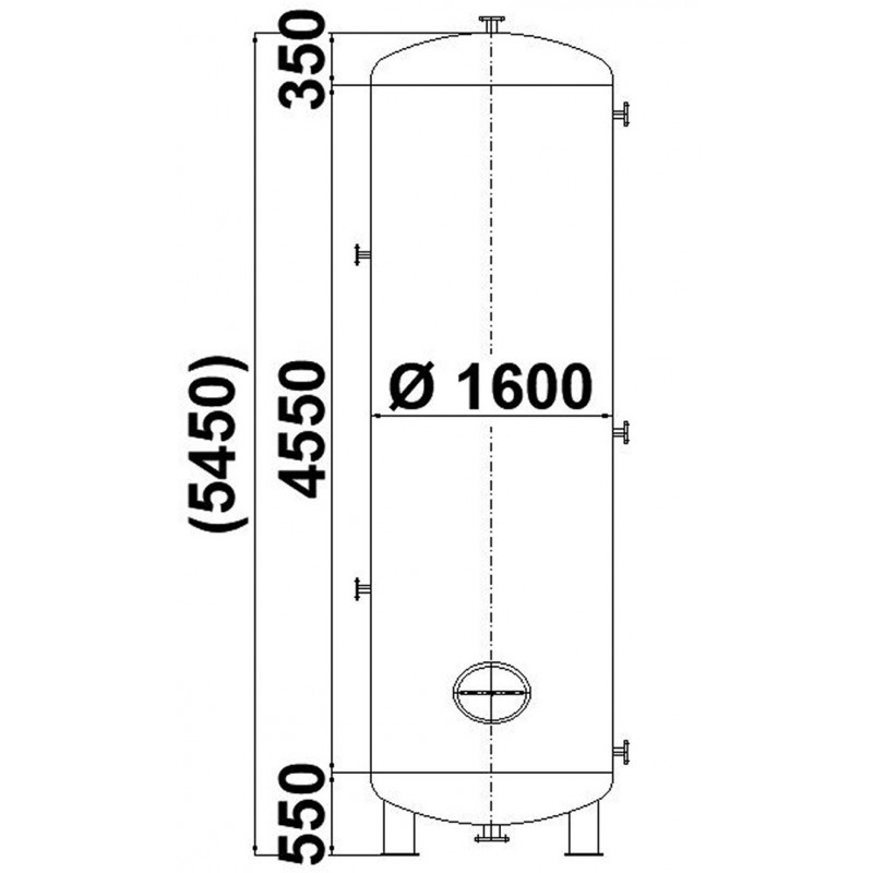stehende Druckbehälter  aus Stahl 10 cbm Inhalt Best.-Nr. 4055