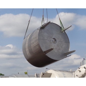 Edelstahlbehälter, 8 cbm von Sielmann