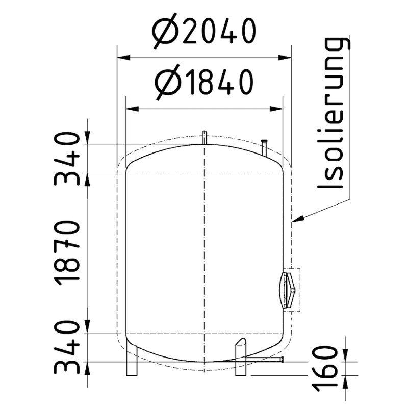 Edelstahlbehälter 6.000 Liter von Sielmann