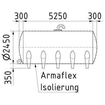 Edelstahlbehälter 27,5 cbm von Sielmann