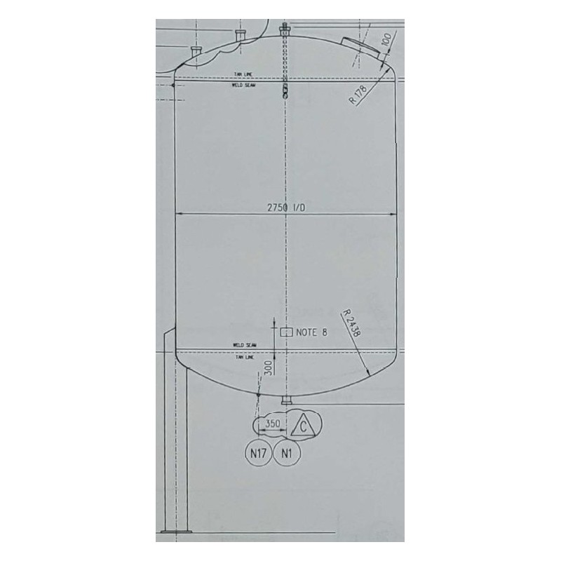 Edelstahlbehälter 23,5 cbm von Sielmann