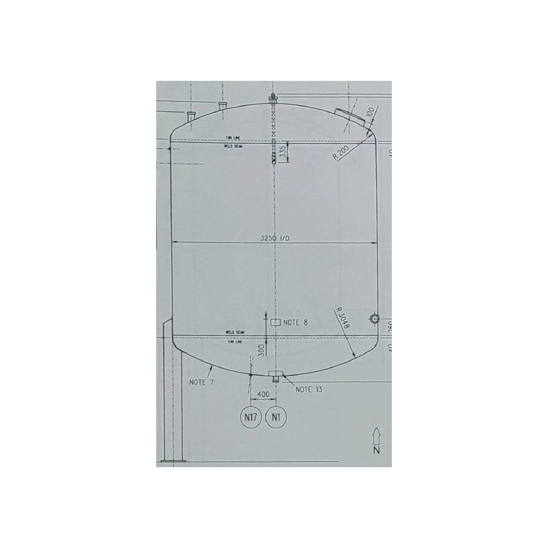 Edelstahlbehälter 31 cbm von Sielmann