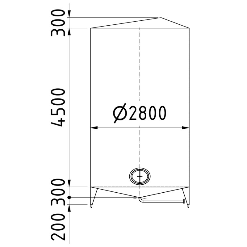 Edelstahlbehälter 28 cbm von Sielmann
