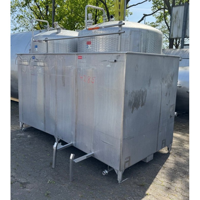 Edelstahlbehälter 2 x 2,5 cbm von Sielmann