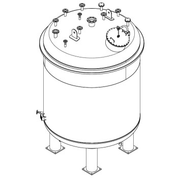 Edelstahlbehälter 20 cbm von Sielmann