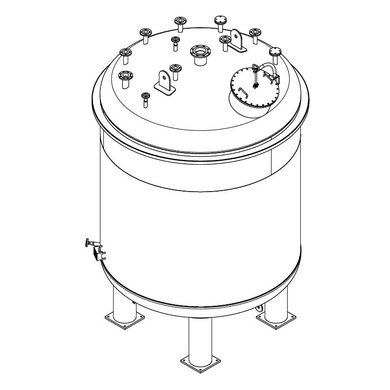 Edelstahlbehälter 20 cbm von Sielmann