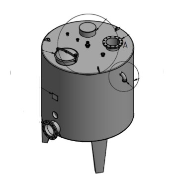 Edelstahlbehälter 3,4 cbm, ungebraucht von Sielmann